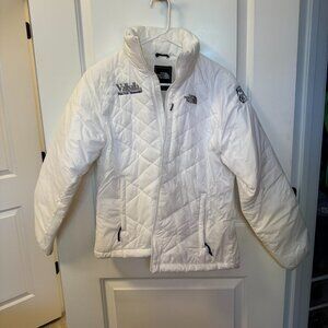 The North Face Women's White Puffy Coat Size M